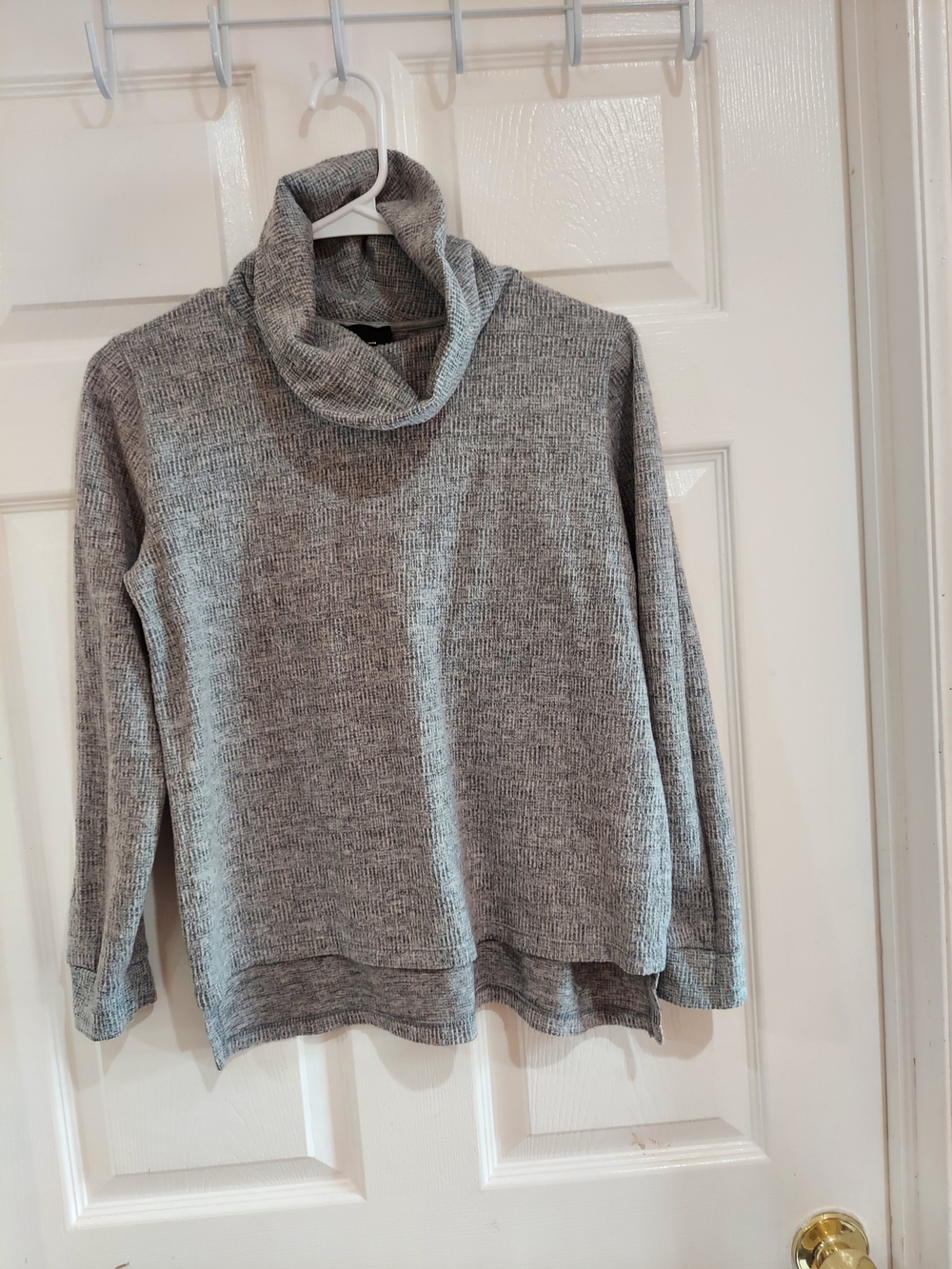 W5 Heather Gray Cowl Neck Sweater